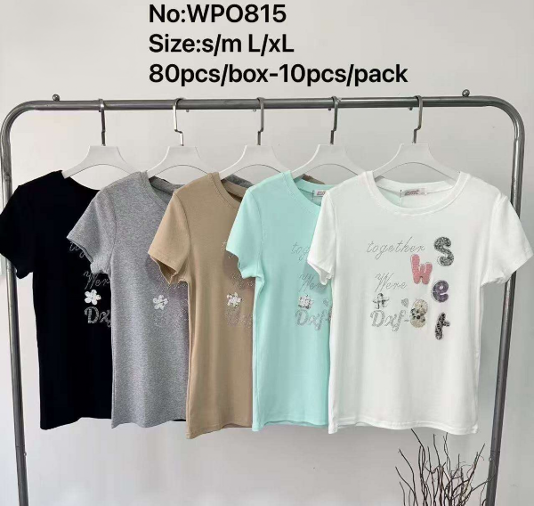 Bluzki damskie jeansy Roz S/M-L/XL, Mix Kolor Paczka 10 szt